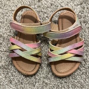 Rainbow Strappy Kids Sandals